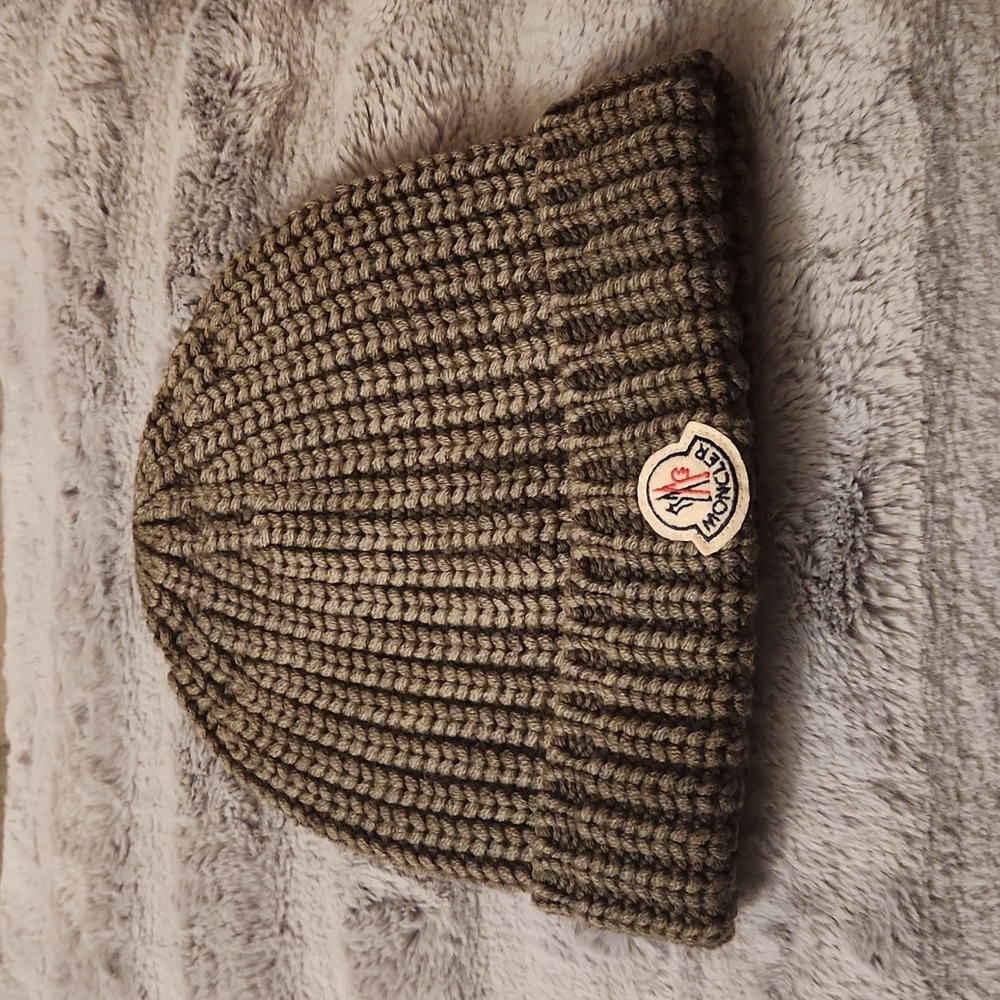 Vintage Moncler Beanie Berretto Hat, 100% Virgin Wool